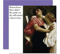 Stuff4 Divertidas tarjetas de cumpleaños para mujeres y hombres, aliento de ajo, tarjeta de feliz cumpleaños para mamá, papá, hermano, hermana, hijo, hija, abuela, abuelo, 145 mm x 145 mm, bromas