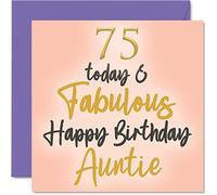 Stuff4 Fabulosas tarjetas de cumpleaños para tía de parte de sobrino y sobrina de 145 mm, tarjetas de felicitación para tía