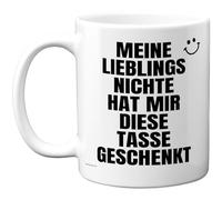 Stuff4 Humorvolle Tasse - Spruch Meine Lieblingsnichte hat mir diese geschenkt - Persönliches Geschenk zum Geburtstag - 325ml Keramik Glanz Tasse