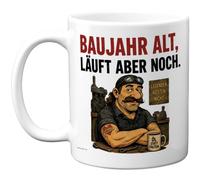 Stuff4 Mechaniker Tasse, Baujahr Alt läuft aber noch