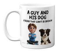 Stuff4 Regalos para amantes de los perros - Taza Border Collie - Regalos novedosos para amigos y familiares de familiares amigos, regalos de cumpleaños para dueños de perros, divertidos regalos de