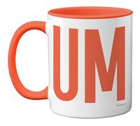 Stuff4 Rude Gifts - Taza naranja C*m - Regalos novedosos para mejor amigo de mejor amigo, mejor amiga, regalos de cumpleaños divertidos, tazas de cerámica de 325 ml con mango rosa aptas para
