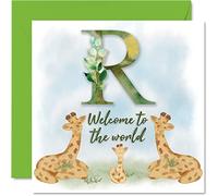 Stuff4 Tarjeta de felicitación para recién nacido, bien hecho, tarjetas de bienvenida al mundo, regalos para el hogar, 145 mm x 145 mm, para padres