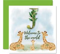 Stuff4 Tarjeta de felicitación para recién nacido, bien hecho, tarjetas de bienvenida al mundo, regalos para el hogar, 145 mm x 145 mm, para padres