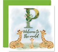 Stuff4 Tarjeta de felicitación para recién nacido, bien hecho, tarjetas de bienvenida al mundo, regalos para el hogar, 145 mm x 145 mm, para padres