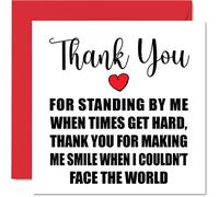 Stuff4 Tarjetas de agradecimiento - Stand By Me - Tarjeta de agradecimiento para él y ella, hombres y mujeres, 145 mm