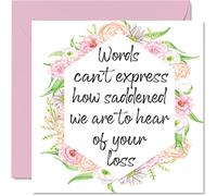 Tarjetas de condolencias pensando en ti, tarjeta de condolencias, tarjetas de duelo para adultos, pensando en ti, sorry for your loss, tarjetas de felicitación de condolencias de 145 mm x 145 mm