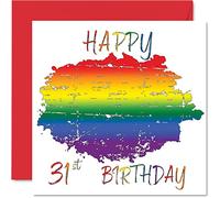 Stuff4 Tarjetas de cumpleaños LGBT 31 para pareja, tarjeta LGBT para pareja de novia, novio, regalos de orgullo gay de 145 mm