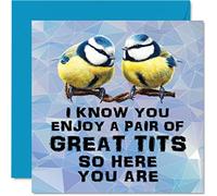 Stuff4 Tarjetas de cumpleaños para hombre, gran par, groseras, para mejor amigo, padre, hijo, tío y abuelo, 145 mm