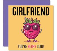 Stuff4 Tarjetas de cumpleaños para novia, Berry Cool, divertida tarjeta de feliz cumpleaños para novia de novio, regalos de pareja, tarjetas de felicitación de broma de 145 mm para mujer