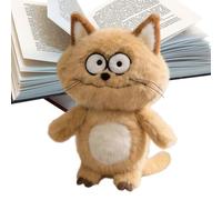 Stuffed Animal - Cute Plush Cat Doll, Soft Cuddly Kitty Toy with Fabric Texture, Huggable Comfort Companion Feature, Ideal for Bedroom Living Room Shelf Study Nursery Kids Girlfriend Wife Siste