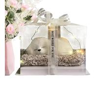 Stuffed Animal Dog - Realistic Movable Joint Model, Interactive Table Decor | Soft Plush Dog Figurine, Home Living Room Shelf Bedroom Desk Decorative Companion Toy Collectible