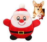 Stuffed Animal Dog Toy - Stuffed Christmas-Theme Plush Interactive Dog Toy, Features Crush-Proof Internal Electronic Vault To Protect Chattering Module, Built With Dual-Layer Bite-Resistant Shield | F
