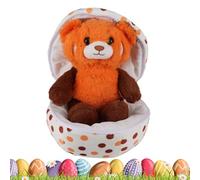 Stuffed Animal Doll - Adorable Zip Up Egg Plush Toy for Kids and Adults | Soft Fabric with Cute Figurine Design, Collectible Plush Decoration, Bedroom Living Room Table Sofa Couch Comfort Companion Gi
