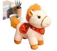 Stuffed Animal Horse - Horse Plush Doll, Stuffed Animals For Kids, Adorable Spring Festival 2026 Year of The Horses, Plush Animals Table Ornament For Women Men Kid Living Room Bedroom Table