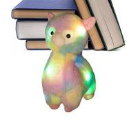 Stuffed Animal - Light Up Alpaca Plush Toy, Bedtime Soothing Glow Companion with Soft Huggable Fabric, Gentle Night Light Comfort Feature, Ideal for Kids Nursery Sleep Travel