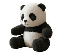 Stuffed Animal Pandas, Huggable Plush Panda Toy, Soft Cuddly Doll for Kids and Adults, Emotional Soothing Companion Decoration, Bedroom Shelf Living Room Nursery Use, 18x18x25cm