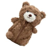 Stuffed Animal Pencil Case, Large Capacity Pouch, Plush Bear Holder | Stuffed Animal Pencil Case, Large Capacity Stationery Storage Pouch Bag, Plush Bear Shape Holder For Classroom Library