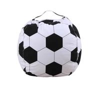Stuffed Animal Storage Bean Bag Chair Cover For Kids Soccer Zipper Beanbag Chair Cover For Organizing Toddler And Kids' Rooms Plush Toys Sports Ball Bean Bag Chair Portable Box Container Home(Football