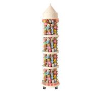 Stuffed Animal Storage, Transparent Doll Organizer, 48.43x11.81in Dustproof Castle Container, Space Saving Vertical Design, Aesthetic Clutter Control for Bedroom, Nursery, Dorm, Playroom