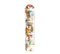 Stuffed Animal Storage Tube, 63.7 Inch Vertical Toy Pipe with 4 Layers, Transparent Doll Display Bucket, Space-Saving Doll Holder for Playroom, Bedroom, 11.02x63.78 Inches