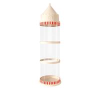 Stuffed Animal Storage Tube, Transparent Doll Organizer, Dustproof Castle Container, 50x11.81 Inches, Space Saving Decorative Holder, for Nursery, Bedroom, Living Room, Balcony, Garage, Dorm, Playroom