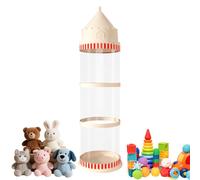 Stuffed Animal Storage Tube, Transparent Dustproof Doll Organizer, Aesthetic Castle Toy Container, Perfect For Living Room Bedroom Nursery Dorm Playroom And Balcony, Large Capacity