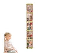 Stuffed Animal Tube Storage - Clear Aesthetic Vertical Plush Organizer for Playrooms | Shatterproof Flexible PVC Cylinder with Reinforced Base & Lid for Nursery, Closets and Bedrooms