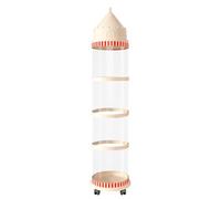 Stuffed Animal Tube, Transparent Vertical Plush Toy Organizer 50x11.81 inches, Dustproof Display Storage Castle for Living Room Nursery Balcony Dorm Garage Bedroom Classroom Décor Use