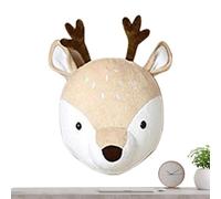 Stuffed Animal Wall Mount - Short Plush PP Cotton Elk Elephant | Animal Wall Decor | Walls Hanging Decoration | Kids Room Nursery Home Festive Party Decor For Living Room Bedroom