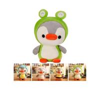 Stuffed Animals, Cute Plush Toys by Penguins Dressed Up As Bees Dinosaurs Unicorns, Perfect for Boys and Girls is The (Frog)