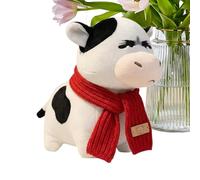 Stuffed Animals for Girl - Adorable Plush Cow Doll, Collectible Soft Toy Figure, Cute Hugging Companion | for holidays birthdays birthdays christmas thanksgiving halloween wedding travel car sofa
