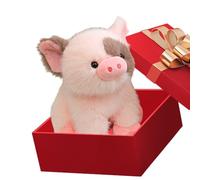 Stuffed Animals - Juego de 8 pulgadas (plush de 8 pulgadas, suave cuddly Pig Pillow Decor, Realistic Animal Plush for Baby Girls Kids Boys Birthday Halloween Home Bedroom Sofa Car, Adorable Travel