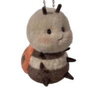 Stuffed Animals, Sitting Ladybug Soft Stuffed Animal, Adorable Shy Face Expression, Plush Cuddly Texture for Kids, Sofa, Classroom, Home Decoration, Multicolor, 7.09 Inches