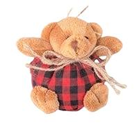Stuffed Bear Christmas Decor - 4 Inch Festive Beer Themed Plush Toy | Cute Holiday Stuffed Animal for Home Decoration, Holiday Gatherings, Festival Activities and Christmas Enthusiasts