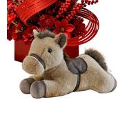 Stuffed Caballo Animal - Detailed Equestrian Model, Cuddly Foal Mascot, Premium Polyester Fabric Base with Embroidered Features, Handcrafted Texture Decor, Comfortable Huggable Plaything