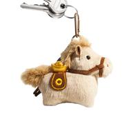 Stuffed Car Ornament, Horse Bag Charm, Year of the Horse Auto Interior Accessory, Keychain for Students, Teens, Adults, Fashion Enthusiasts, Collectors, Animal Lovers, Travel, Shopping, Unique Gift