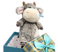 Stuffed Cow Doll - Soft Cute Plush Bag Charm | Collectible Dairy Cow Stuffed Animal For Home Nursery | 25cm/40cm Sizes, Working Farm Horse Wild Boar Theme, For Kids Girls Classroom Rewards Photo Prop