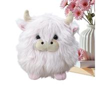 Stuffed Cow Plush, Soft Huggable Cow Doll For Kids Adults, 20cm Cute Highland Čow Plušh Ťoy For Collectors, PP Cotton Filling, 7.87x5.9 Inches, 1 Toy