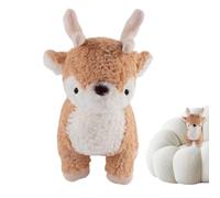 Stuffed Deer Plush Toy - 9.8 Inch Doll Figure Decor, Fawn Plush, Wild-Inspired Decorative Stuffed Toy For Kids, Nursery Décor, Or Collectible Display