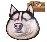 Stuffed Dog Shape Pillow - 16 Inch PP Cotton Plush Husky Head Cushion | Stuffed Animal Pillow for Home, Office, College Dorm, Car Interior, and Farmhouse Decor
