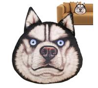 Stuffed Dog Throw Pillow,Plush Husky Head Cushion - Throw Pillow Cushion - for Home Apartment Hotel College Dorm Farmhouse Car Interior Living Room Bedroom