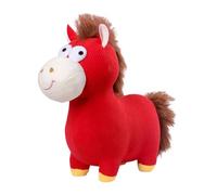Stuffed Horse - New Year Chinese Mascot Cute Doll For 2026 Spring Festival Holiday Party | Plush Cotton With Soft Filling, Decorative Horse Toy For Kids Adults Friends Family New Year Celebration