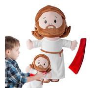 Stuffed Jesus Plush Doll, 50cm/19.69 Inches Cartoon Plush Jesus Toy, Soft and Elastic Home Decoration For Game Kids Room, Bedroom, Couch, Living Room