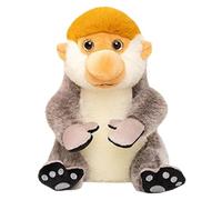 Stuffed Monkey Plush, Dolls Monkey, Room Decor Fabric Cuddly Companion Gift Ready Easy Clean Gentle Texture Durable Stitching, Room Decor for Baby, Toddler, Boys, Girls