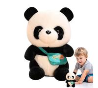 Stuffed Panda - 9.84in Plush Toy, Soft PP Cotton Animal Doll, Cute Facial Design, Short Plush Texture | Adorable Panda Stuffed Animal for Kids Birthday Bedroom Decoration