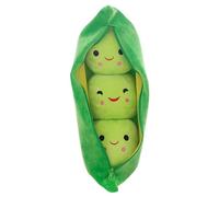Stuffed Pea Toy, Stuffed Toys, Soft Plush Machine Washable Safe Materials Huggable Size Machine Washable Squishy Texture Comfort Object, Comfortable Doll Figure with Face Expression for Kids Hugging