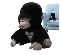 Stuffed Plush Toy - Soft Realistic Monkey Pillow | Gibbon Chimpanzee Stuffed Animal | Creative , Hyper-Realistic Home Decor Hugging Toy For Children Adults, 20cm, Short Plush P