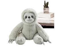Stuffed Sloth Plush, Animal Pillow Toy, 8.66 inches, Soft Huggable Cuddly Sleeping Companion, Throw Doll for Nursery Bedroom Bed Sofa Couch Table Living Room Study Decor, Kids Girls Boys