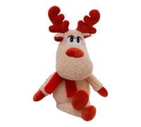 Stuffed Toy - Christmas Deer Figure, Seasonal Fawn Accessory, Substantial Soft Filling, Cuddly Comfort Companion Feature, Holiday Season Apparatus, Ideal for Room Display Adornment